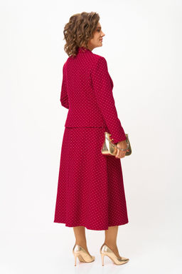 Костюм Svetlana Style 2140 бордовый+горох
