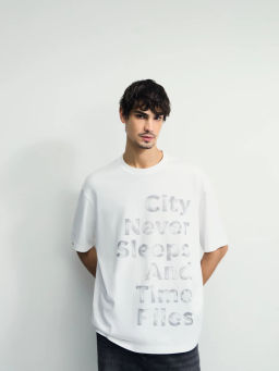 Футболка relax fit с принтом / Zarina  фото 2