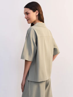 Блуза оверсайз из хлопка и вискозы ZR2605012010-150 / Zarina