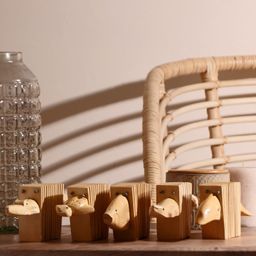 Сувенирный музыкальный инструмент "Трещотка" 25х9,5х4 см  МИКС