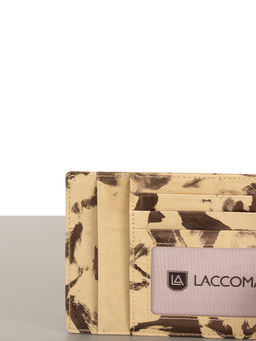 LACCOMA кредитница LA-6888-бежевый-бронзовый натуральная кожа фото 3