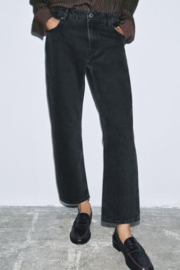 ZW COLLECTION MID-WAIST FULL LENGTH JEANS - Zara фото 2