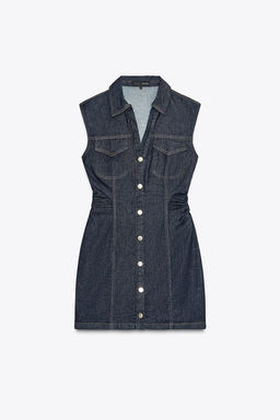 Z1975 DENIM MINI DRESS - Zara фото 8