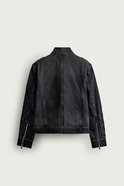 CHAQUETA CROPPED FIT TRABILLAS / Carb?n - Zara фото 10