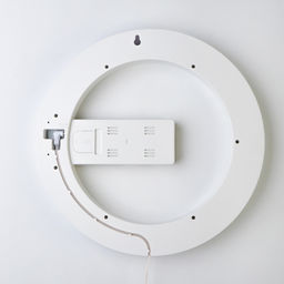 Часы настенные электронные, 7 режимов подсветки, будильник, термометр, 30.5×3.5 см