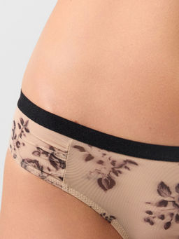 Цена за 2 штуки! Трусы женские бежевые с цветочным принтом - Mark formelle фото 5