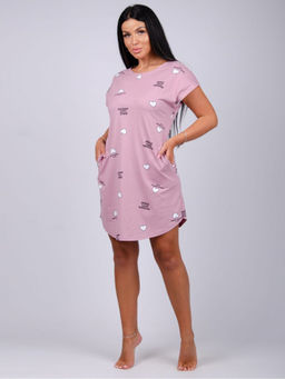 Туника "Душечка" брусника, трикотаж