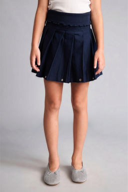 Pamuklu Gabardin Mini Etek K_z _ocuk - Defacto фото 3