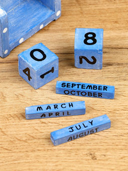 Календарь настольный Пара совят, 849.5 см, дерево, синий, красный - Simaland фото 7