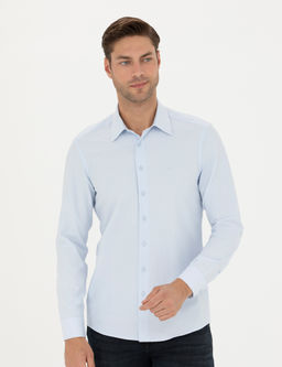 Mavi Slim Fit Uzun Kollu G_mlek