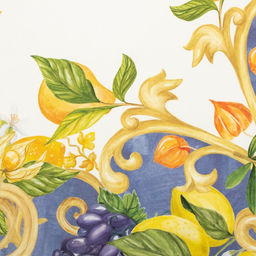 Скатерть «Этель» Southern fruits, d=215 см с ГМВО, 100% хлопок, саржа 190 г/м²