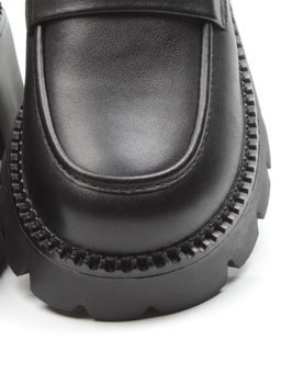 03-5938 BLACK Лоферы женские (натуральная кожа)