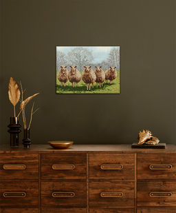 Кристальная (алмазная) мозаика ФРЕЯ ALPD-220 на подрамнике Отважная пятерка 40 х 30 см