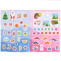 Книжка с наклейками «Новогодние задания для самой умной девочки», 12 стр., более 50 стикеров