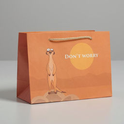 Цена за 2 шт. Пакет подарочный, упаковка, Don not worry, 14.5×19.5×8.5 см