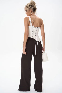 Брюки Шарлиз (шоколадный) - Эльза фото 11