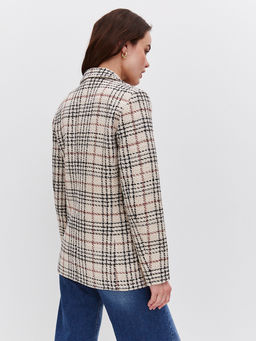 Двубортный жакет в клетку - TO BE ONE фото 7