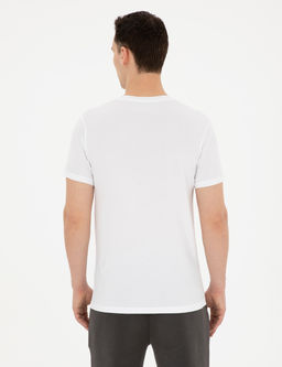 Beyaz Slim Fit Ti__rt