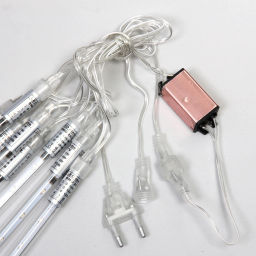 Гирлянда для улицы "Тающая сосулька" 3,0 м*50 см 288 лампы LED, IP-54, Белый (8 трубок)