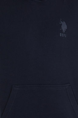 U. S. Polo Assn Мужская темно-синяя комфортная толстовка с капюшоном - U.s. polo assn фото 5