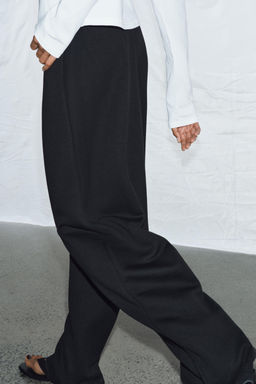 PANTAL?N ANCHO RECTO / Negro - Zara фото 3