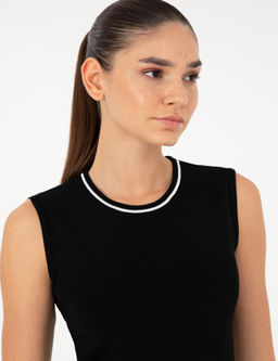 Siyah Slim Fit Triko Bluz - Pierre cardin фото 2