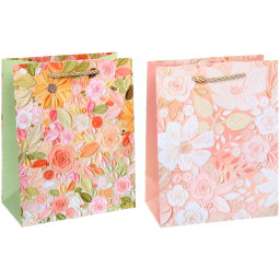 Пакет подарочный "Луговые цветы" 23*18*10 см