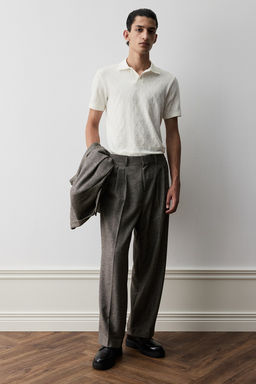 Polo texturizado Slim Fit