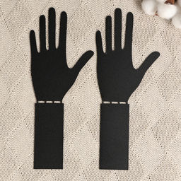 Держатель - подставка для книг «Ладони», набор 2 шт., 15×10×10 см, чёрный