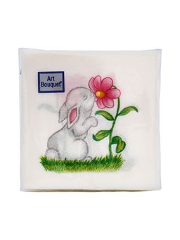 Цена за 5 шт. Салфетки бумажные пасхальные Милый зайчик, 2 слоя, 20?20 см, 30 шт.