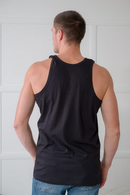 Майка мужская из кулирки черный макс