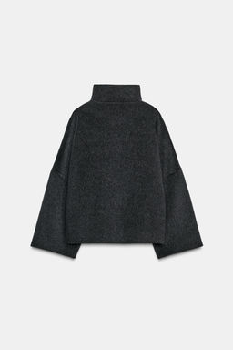 ZW COLLECTION CROPPED WOOL COAT - Zara фото 7