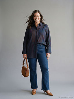 ?izgili Kad?n G?mlek Tunik