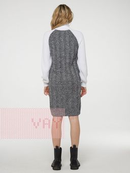 Платье женское 5232-2458. 005/293 чёрный-молоко/белый