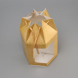 Цена за 2 шт. Коробка складная с окном, крафт, цилиндрическая, 18×15.5×18 см