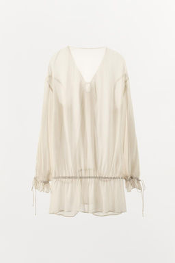 SEMI-SHEER FLOWING TOP - Zara фото 6