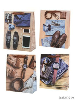 Цена за 12 шт. Пакет подарочный 26x32x10 23 февраля / 24813M /уп 12/480/ - Галеонтрейд фото 7