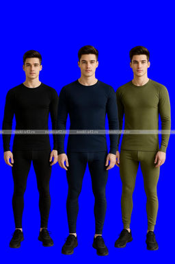 Цена за 1 шт. 1 комплект - Термобелье мужское с начесом Узбекистан цвет ХАКИ