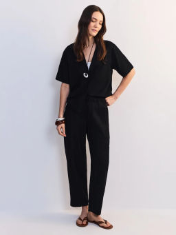 Льняная блуза прямого кроя ZR2605012002-50 / Zarina