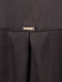 Блузка Vilatte D29.275 сатин чёрный  фото 7