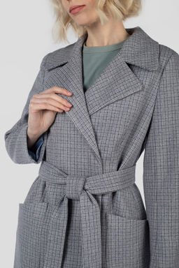 Пальто женское демисезонное (пояс) - El podio фото 9