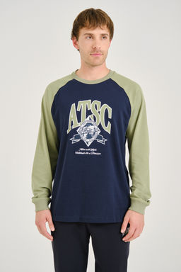 Лонгслив Темно-синий