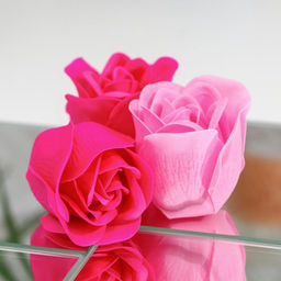 Цена за 2 шт. Мыльные розы, фуксия и розовые, набор 4 шт. - SB BEAUTY фото 6