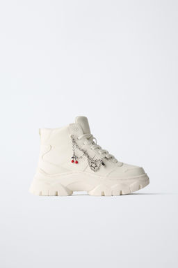 CHUNKY HIGH-TOP SNEAKERS WITH CHARMS - Zara фото 11