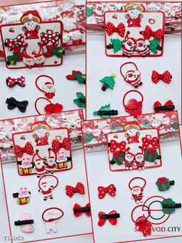 Набор новогодних аксессуаров для волос