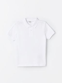 Polo Yaka Basic K?sa Kollu Erkek ?ocuk Ti??rt - Waikiki фото 3