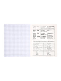 Комплект 12 предметных тетрадей 48 листов, справочная информация, 60 г, Пастель