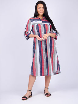 Платье "Анита" красное, трикотаж