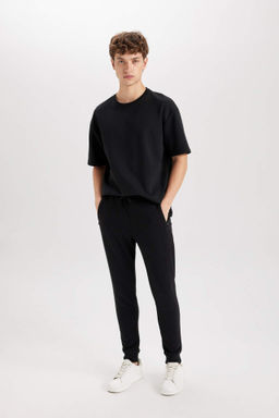Jogger Esofman Alt? Slim Fit Dar Kesim Beli Bagc?kl? Lastikli Paca Fermuar Cepli - Defacto фото 4
