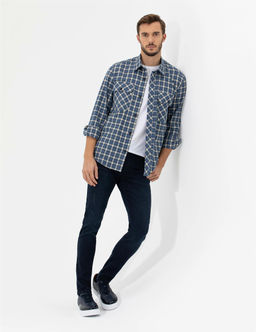 _ndigo Comfort Fit Uzun Kollu G_mlek